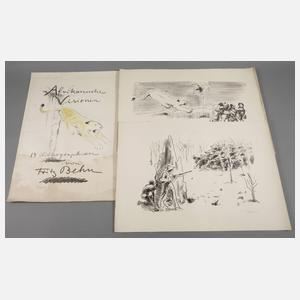 Zyklus "Afrikanische Visionen" by Fritz Behn, um 1910–20