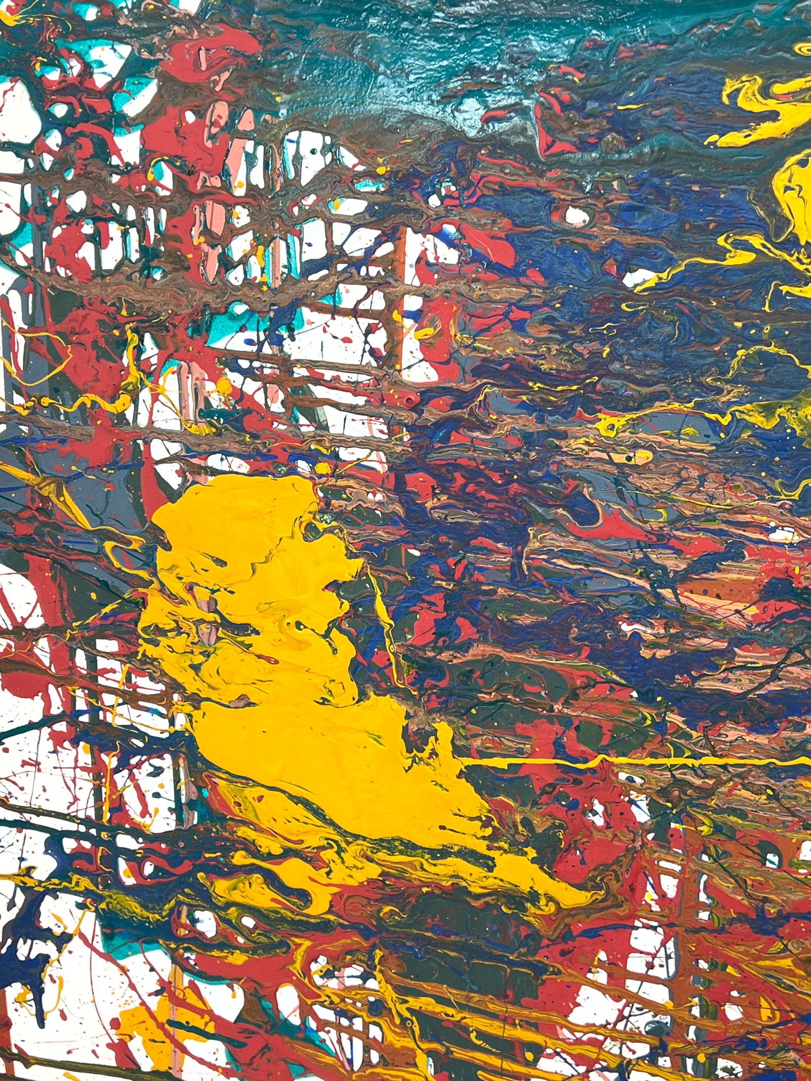 Jackson Pollock | Very Large Abstract Pollock Style Long Painting on ...