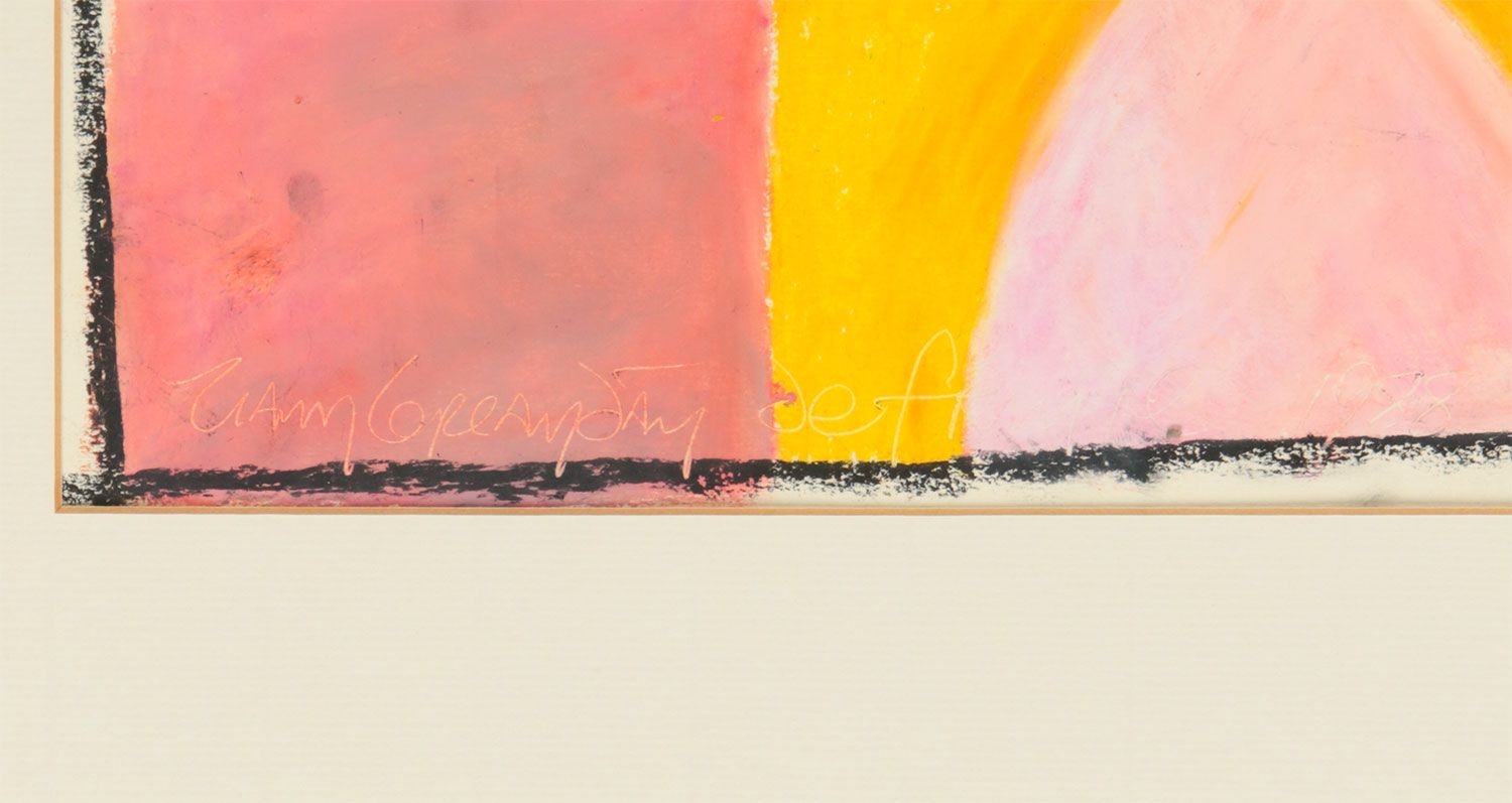 Artwork by Liam de Frinse, COLOURED ABSTRACT, Made of PASTEL ON PAPER