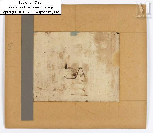 Artwork by Abraham Furnerius, Vue d’un canal, Made of Pen and brown ink, brown wash heightened with white gouache