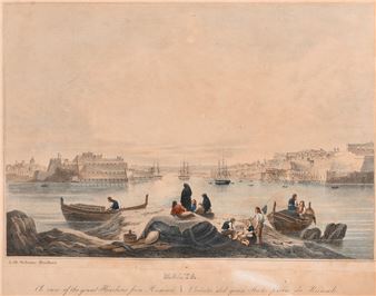 Malta, A View of the Great Harbour from Ricasoli - Schranz Brothers