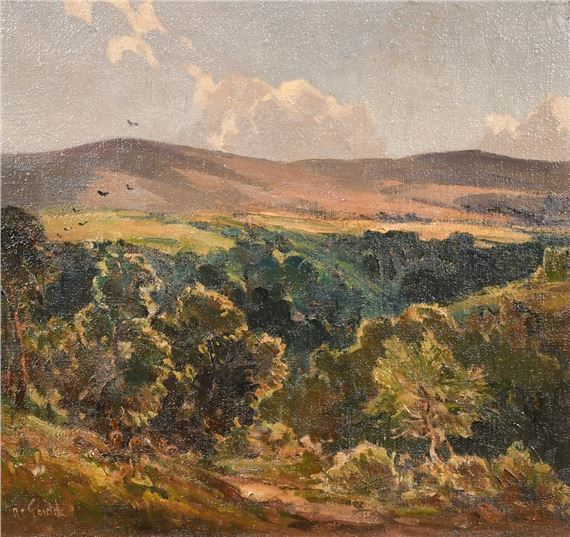 A sweeping landscape by Alexander Carruthers Gould