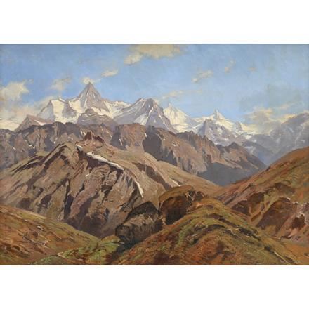 Paysage alpestre by Eugène Etienne Sordet, 1916