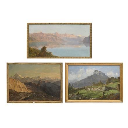 Paysages alpestres by Eugène Etienne Sordet, 1864, 1866 et 1869
