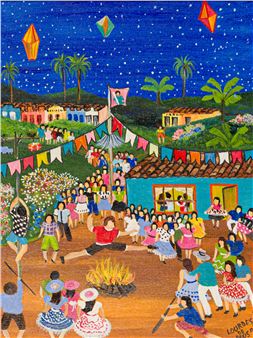 Pulando a fogueira - Lourdes de Deus