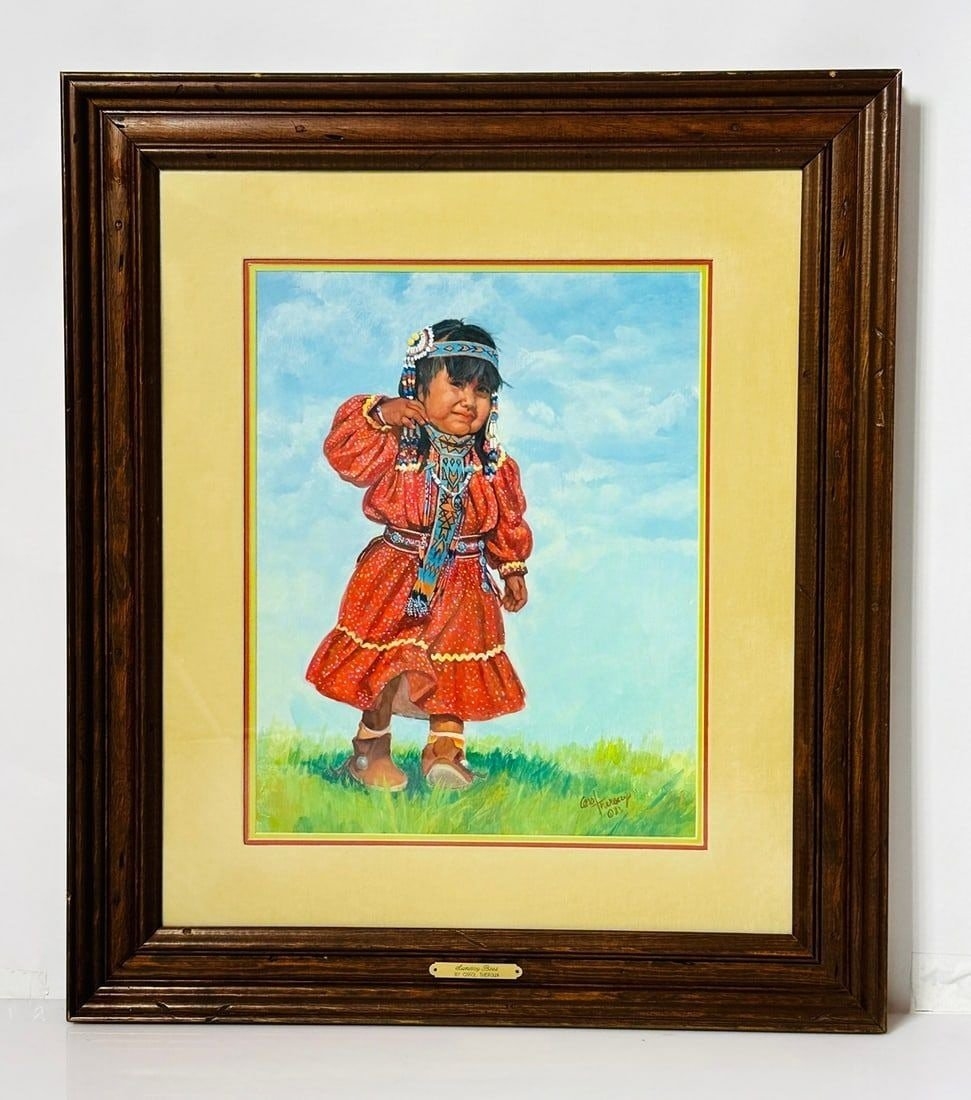 Artwork by Carol Theroux, Native American Art -SUNDAY BEST- by Carol Theroux, Made of painting