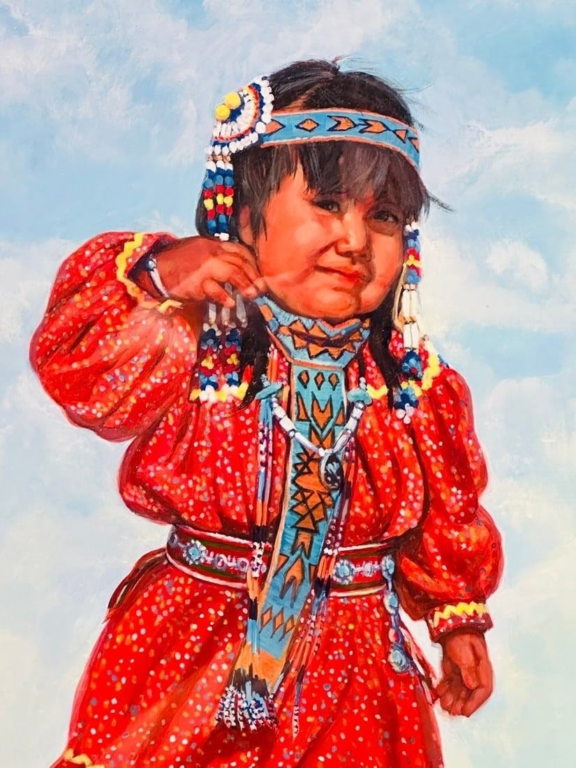 Artwork by Carol Theroux, Native American Art -SUNDAY BEST- by Carol Theroux, Made of painting