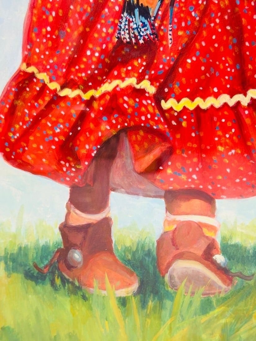 Artwork by Carol Theroux, Native American Art -SUNDAY BEST- by Carol Theroux, Made of painting