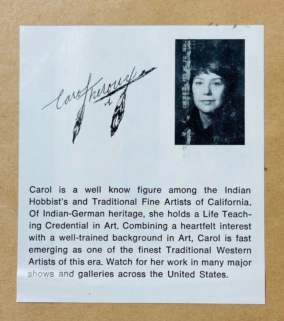 Artwork by Carol Theroux, Native American Art -SUNDAY BEST- by Carol Theroux, Made of painting