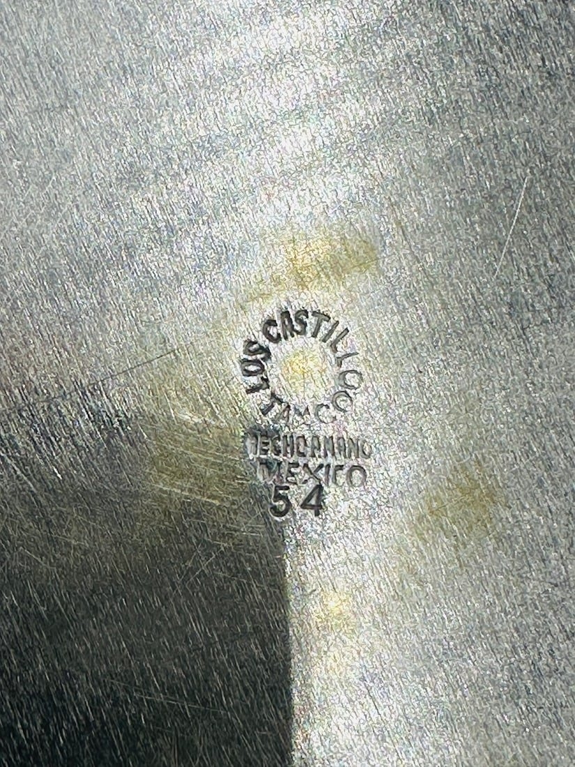 Artwork by Los Castillo, Los Castillo, Tea/Coffee Service Including Tray, Pitcher & Creamer w/ Azurite & Malachite, Mexico, Made of Malachite stone