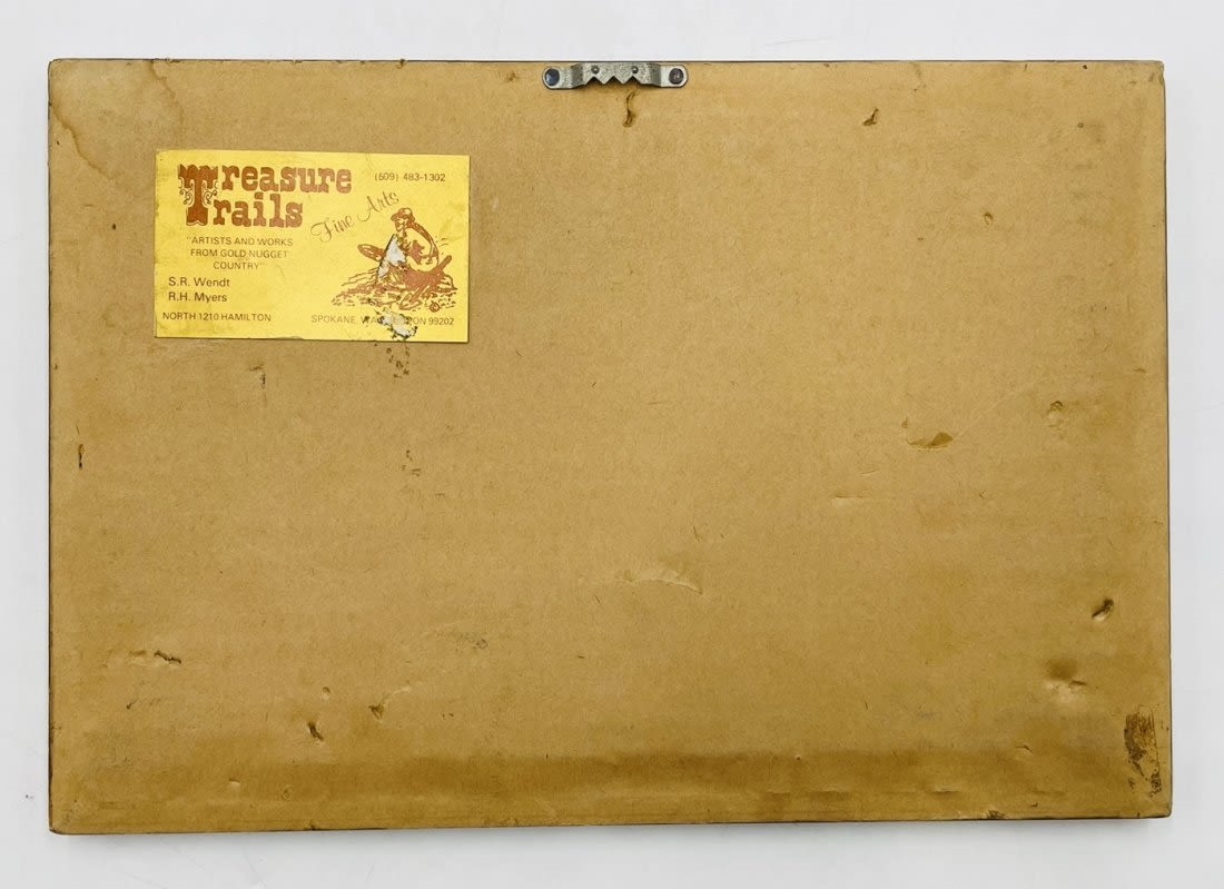 Artwork by Ross Saulet, Ink on Paper Western Artwork Signed Ross Saulet, Made of Ink on Paper