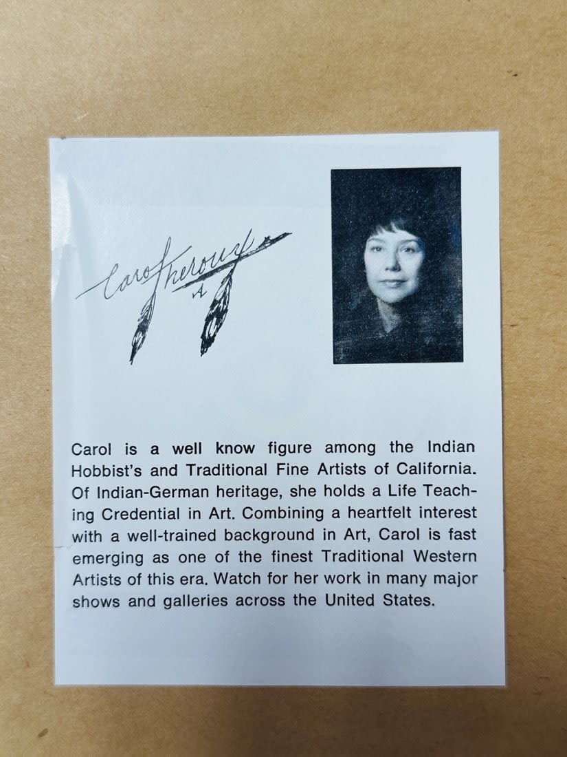 Artwork by Carol Theroux, Tenderness" Native American Painting by Carol Theroux (USA 1930-2021, Made of Painting