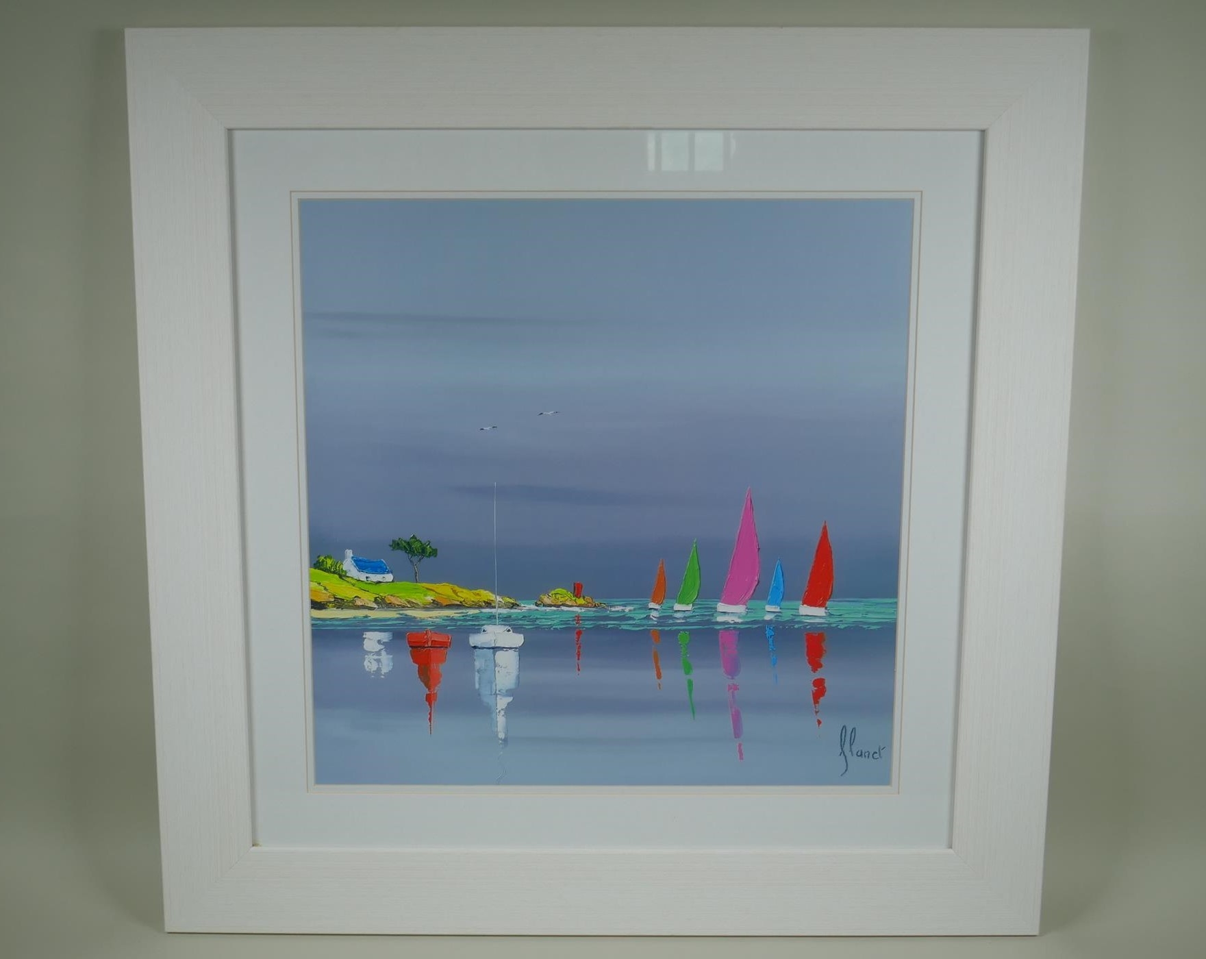 Artwork by Fréderic Flanet, Sea of Sails, Made of a pair of giclee prints