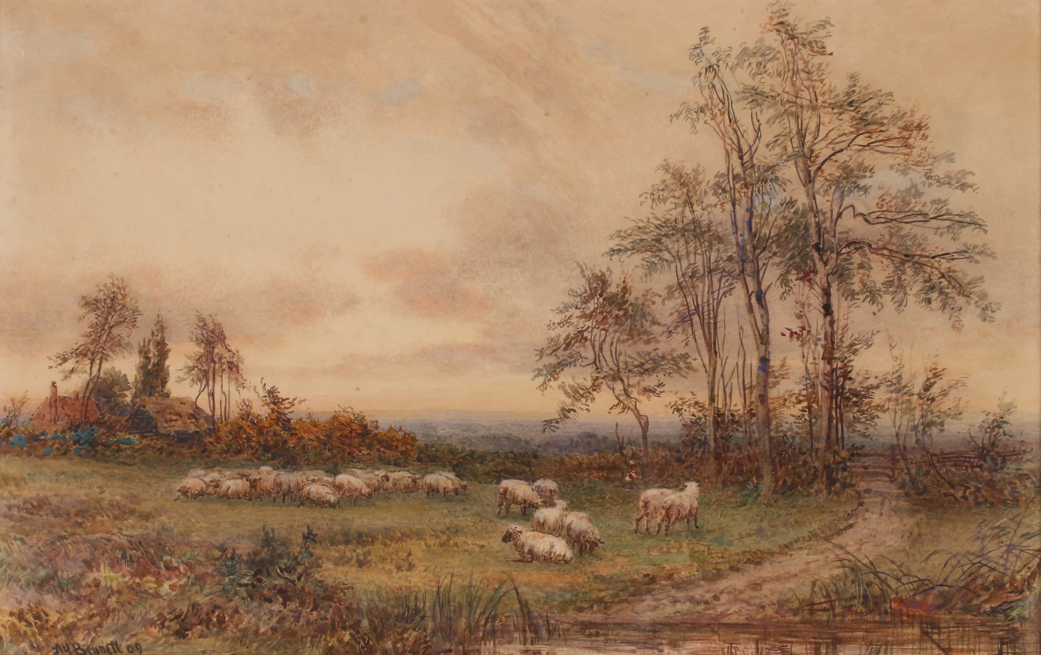 H. Bennett | Evening Keston Common (1899) | MutualArt