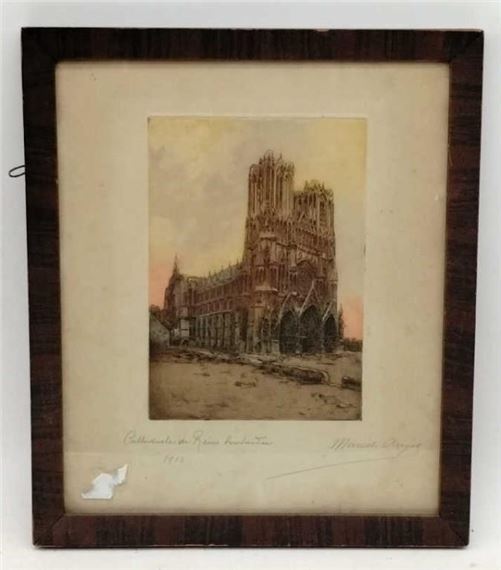 Bombing By Marcel Augis.(11.25" x 13"). by Marcel Augis, 1915