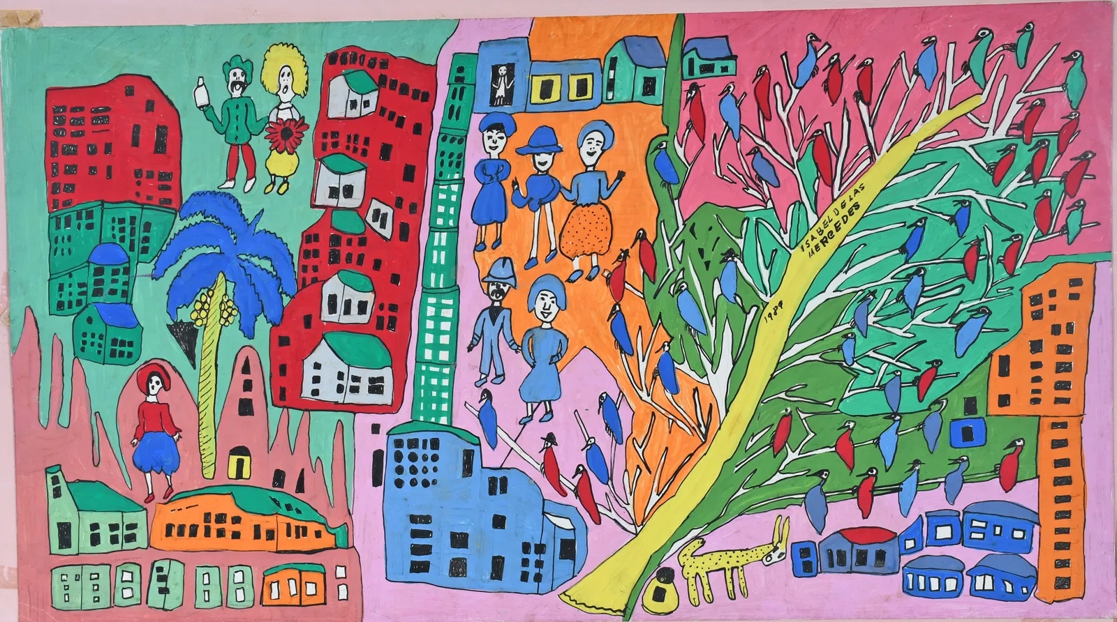 Artwork by Isabel de Las Mercedes., City, Made of Paint on cardstock