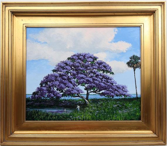 MARK STANFORD FLORIDA ARTIST JACARANDA SPLENDOR by Mark Stanford, 2004