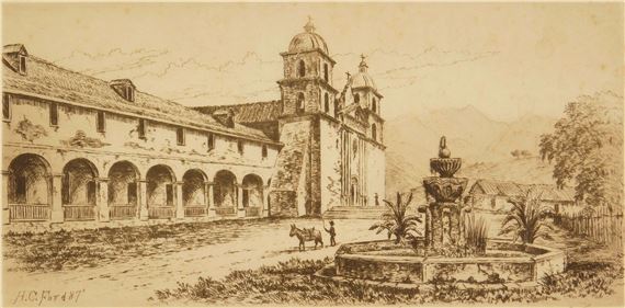 Mission, Santa Barbara by Henry Chapman Ford, 1887