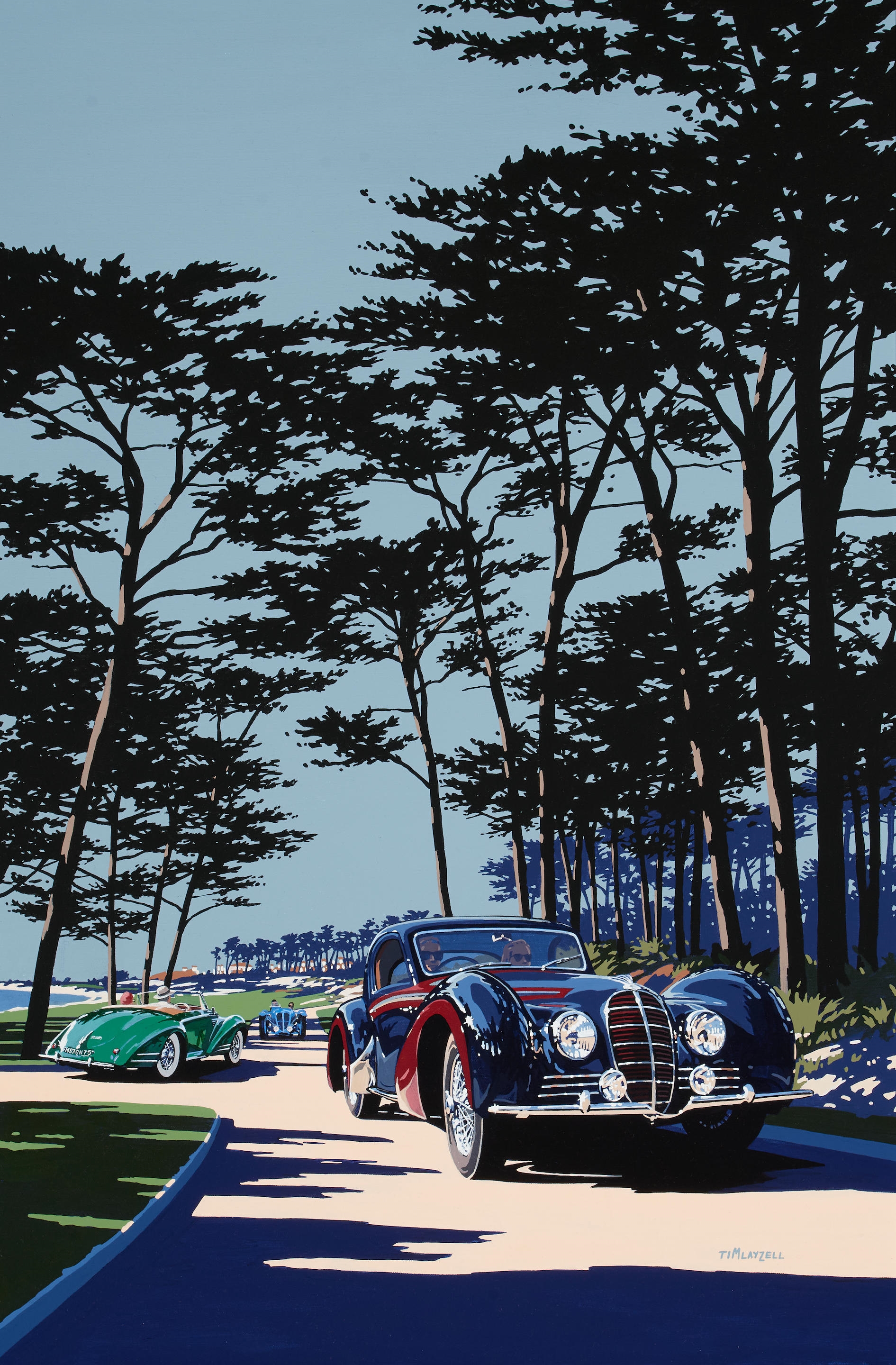Tim Layzell | Pebble Beach Retro Auto (2016) | MutualArt