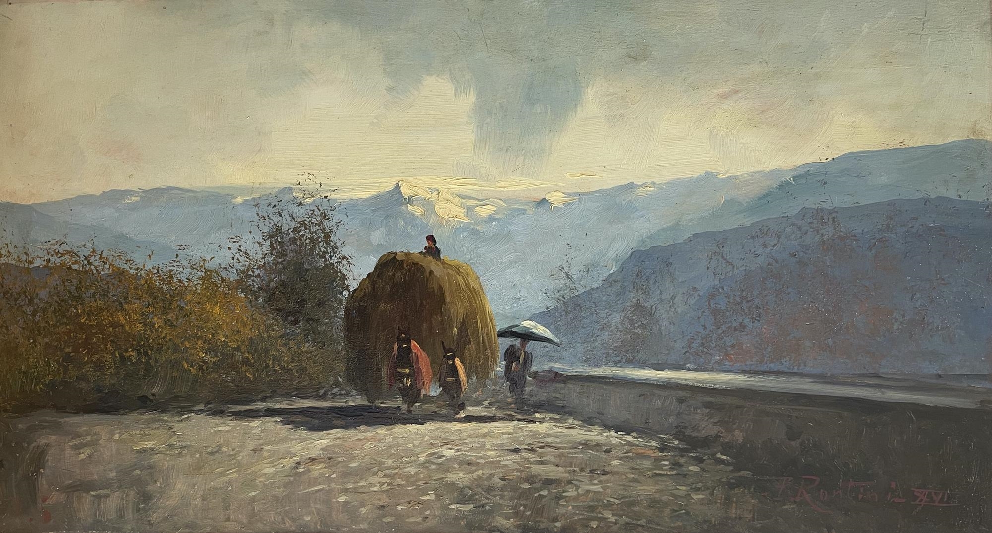 Ferruccio Rontini | Ferruccio Rontini (1893 - 1964) PAESAGGIO MUGELLANO ...