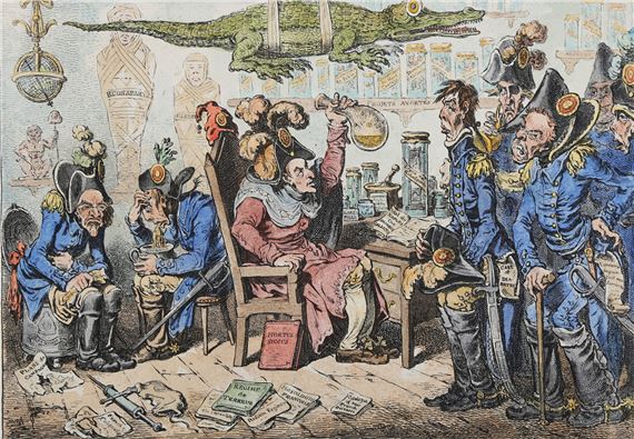 Gillray Observed　James Gillray　ジェームズギルレイ James Gillray | A Phantasmagoria; — Scene – Conjuring-Up an