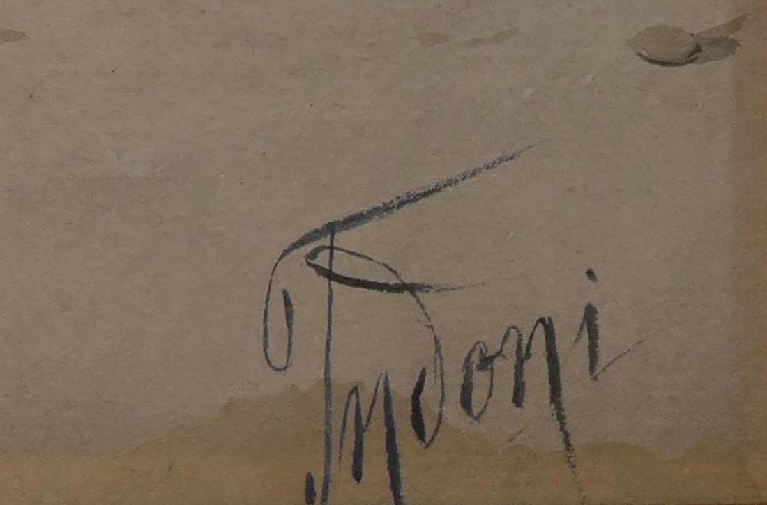 Artwork by Filippo Indoni, Filippo Indoni Watercolor Orientalist Painting. 19th C, Made of watercolor