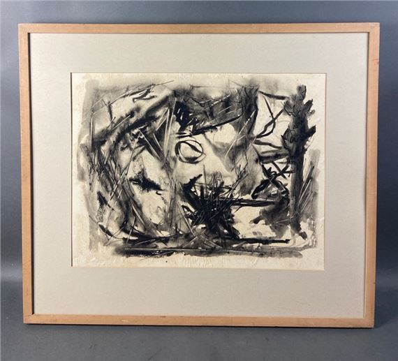 Harry Lowe Ink on Paper. Moonscape - Harry Lowe