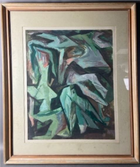 Harry Lowe. Gouache On Paper. 1953 by Harry Lowe