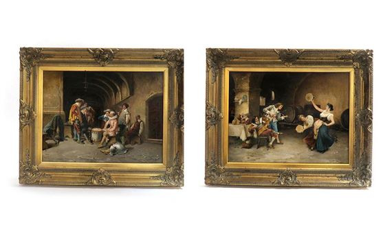 Pasquale Ruggiero | Pasquale Ruggiero, Italian (1851-1916) Pair of O/C ...