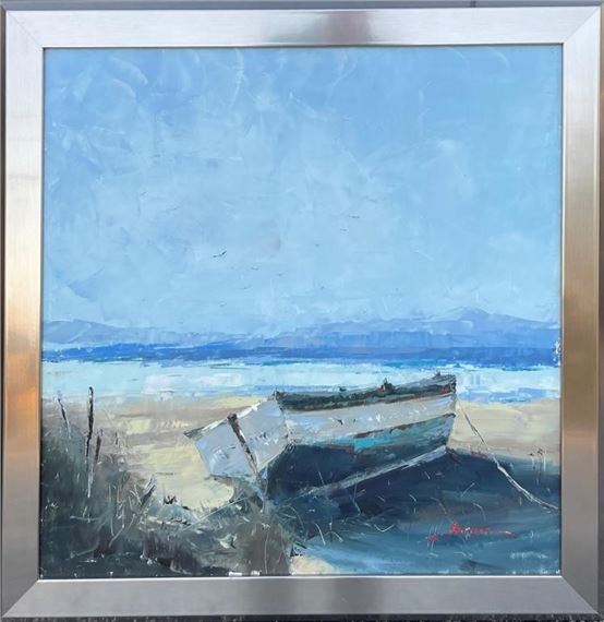 BEHROOZ MELIANI BEACH SCENE PAINTING WITH DORY - Behrooz Meliani