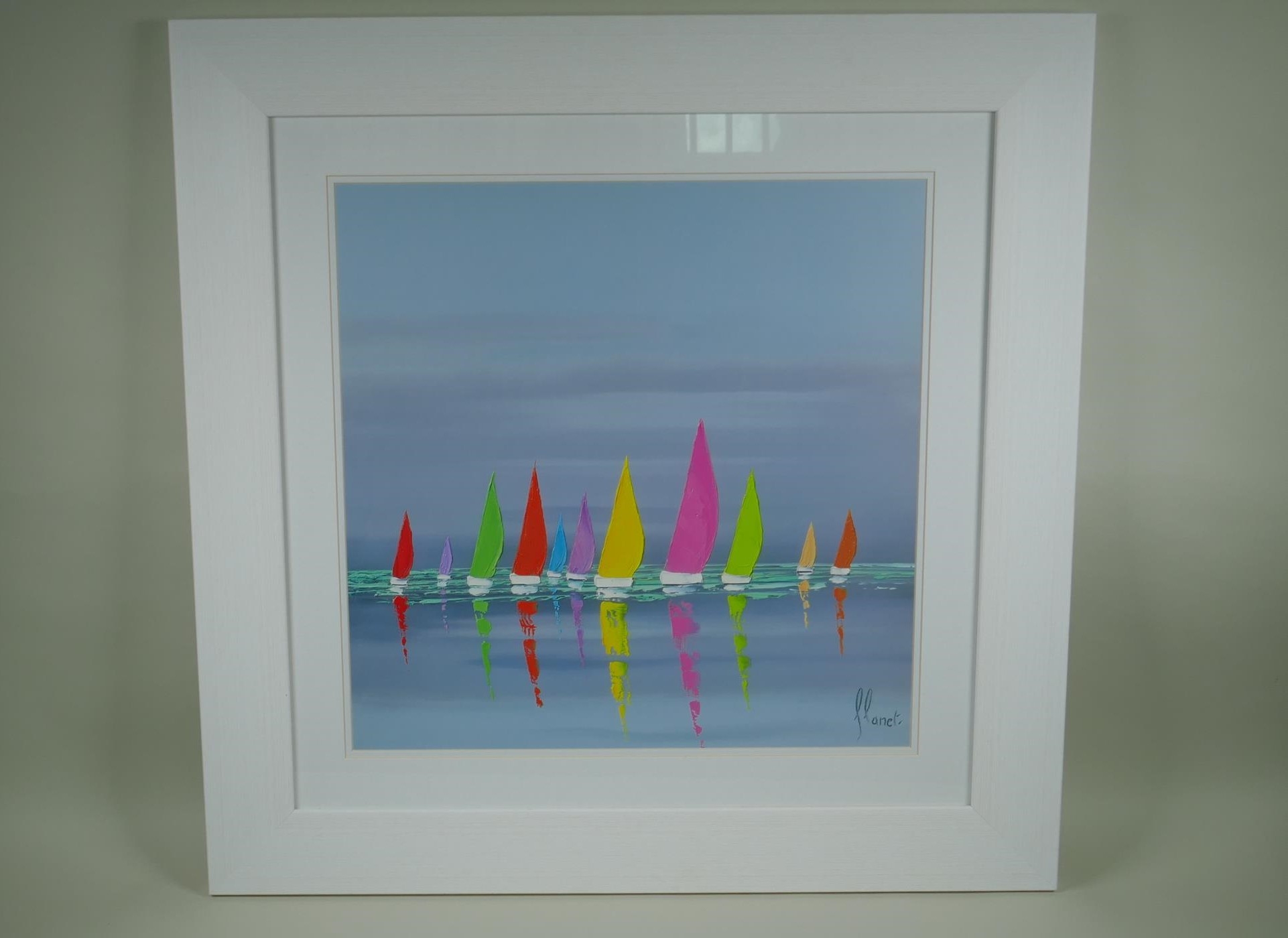 Artwork by Fréderic Flanet, Sea of Sails, Made of a pair of giclee prints