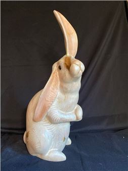 Wooden rabbit decor - Leo Koppy