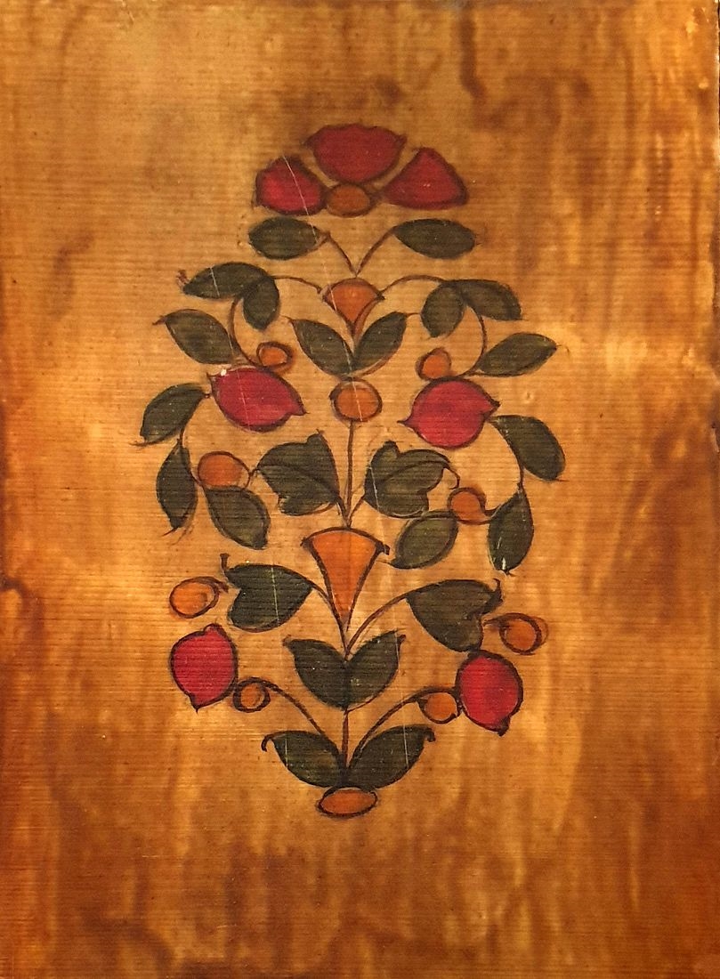 Artwork by C. Early, 19th C. Indian Hand Painted Miniature, Made of hand painted miniature