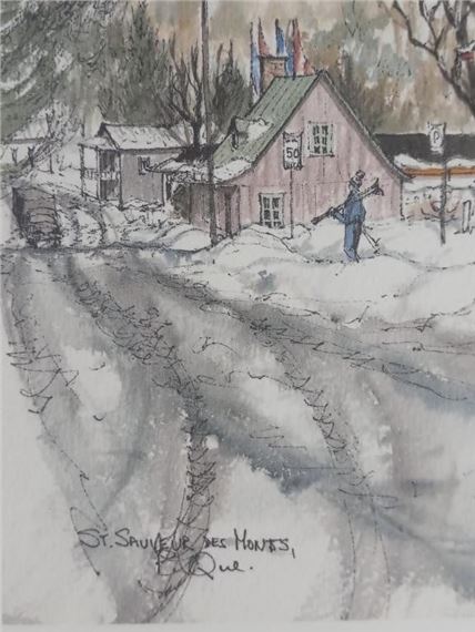 Sue Quarles | Sue Quarles, St. Sauveur Des Monts, Litho, Signed