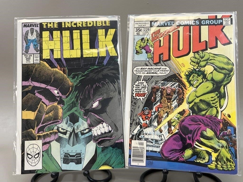 Marvel Comics | 2 The Incredible Hulk Marvel Comics 220 & 350 (1977 ...