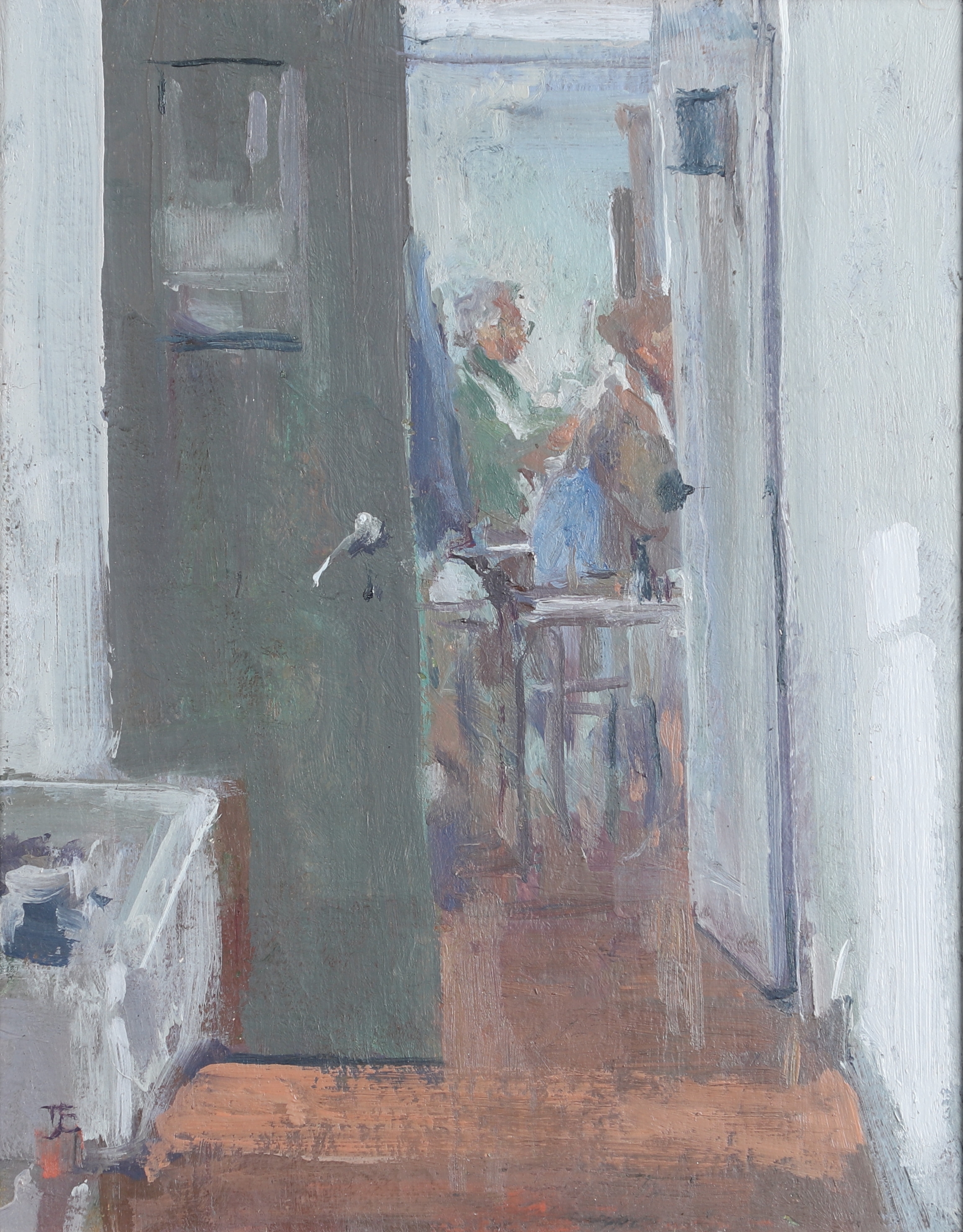 Thomas Coates | TOM COATES, RWS (1941-2023). GLIMPSE THROUGH A DOOR ...