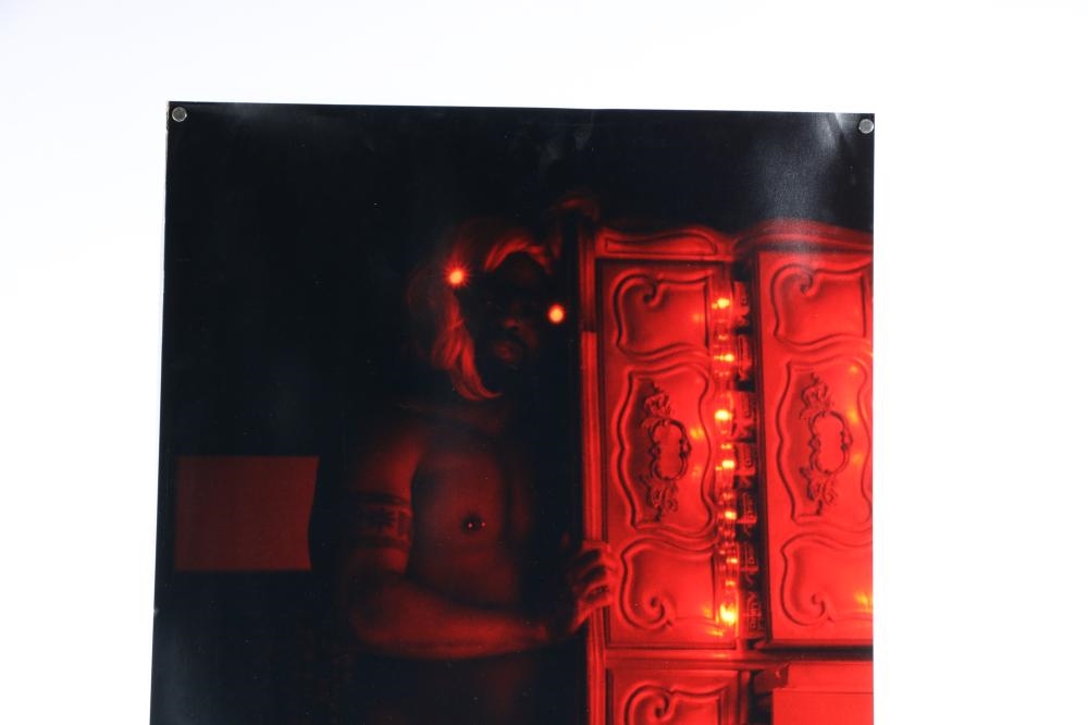 Artwork by Carl Pope, Madonna, 2002 / male partial nude, 1995, Made of color prints