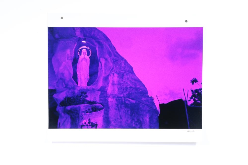 Artwork by Carl Pope, Madonna, 2002 / male partial nude, 1995, Made of color prints