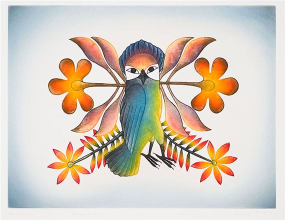 Grand Entrance by Kenojuak Ashevak, dated 2008