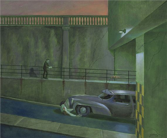 L'Homme cornu by Philip Henry Surrey, dated 1973