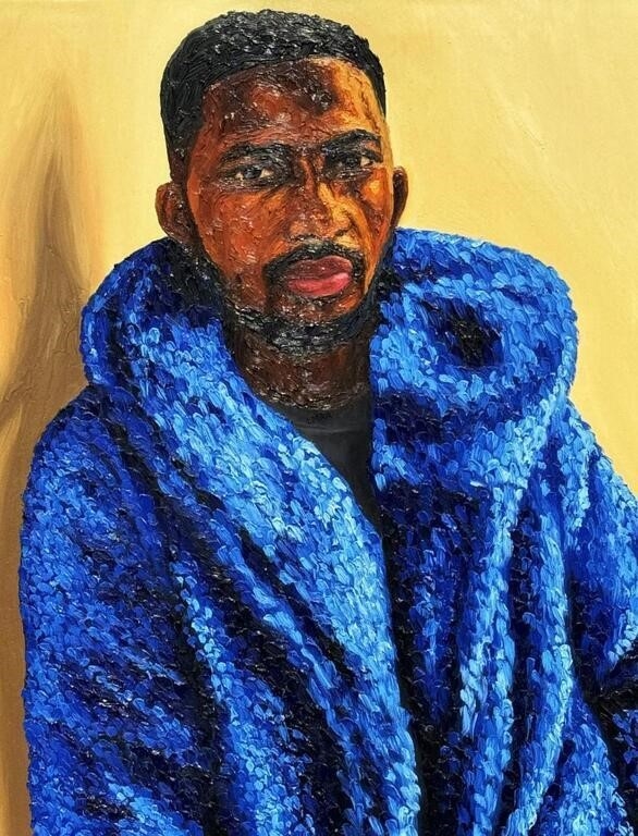 Artwork by Abdur Rahman Muhammad, ABDUR RAHMAN MUHAMMAD "AMERICAN BOY" ACRYLIC, Made of acrylic on canvas