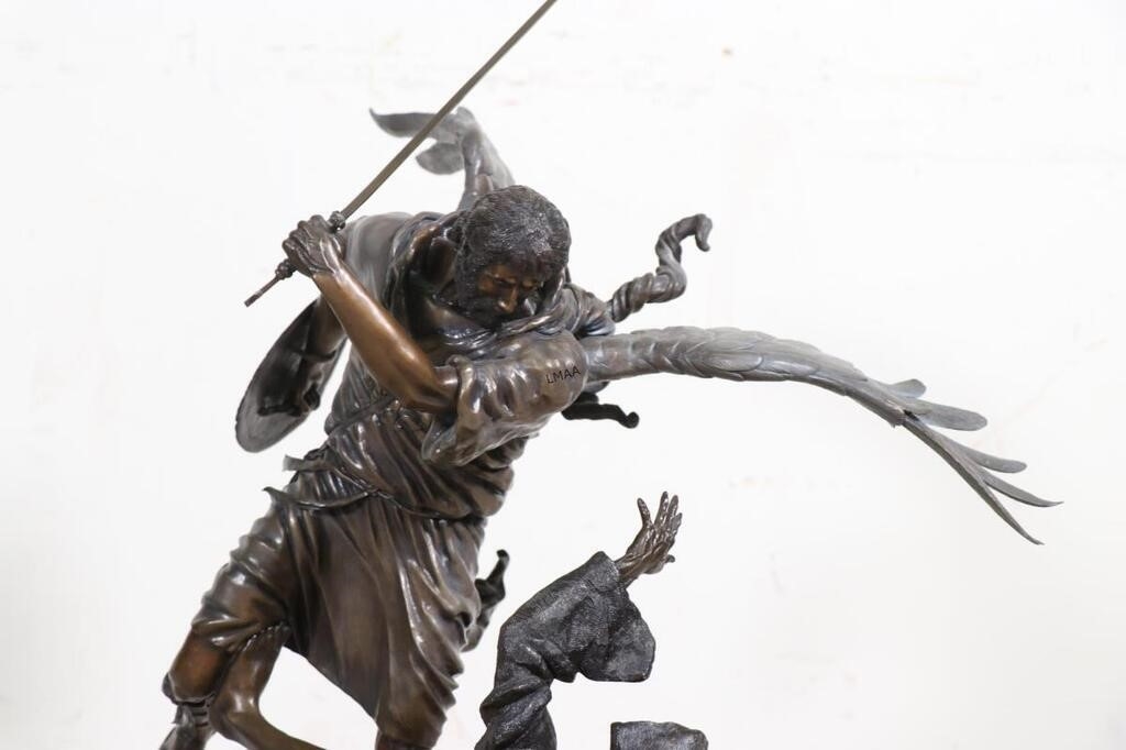 Larry Patterson | LARRY PATTERSON VICTORIOUS WARRIOR BRONZE SCULPTUR ...