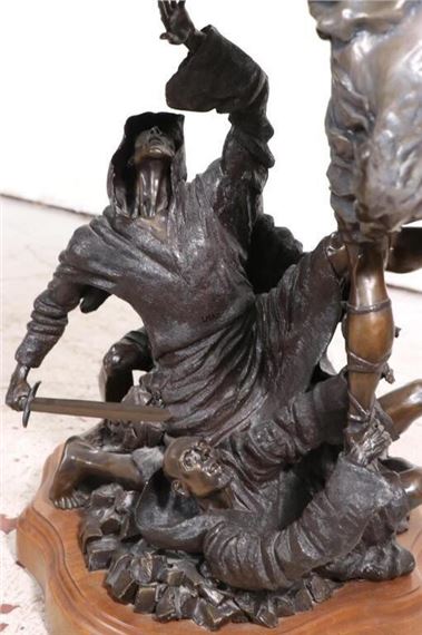 Larry Patterson | LARRY PATTERSON VICTORIOUS WARRIOR BRONZE SCULPTUR ...