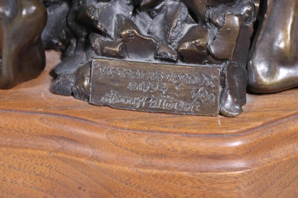 Larry Patterson | LARRY PATTERSON VICTORIOUS WARRIOR BRONZE SCULPTUR ...