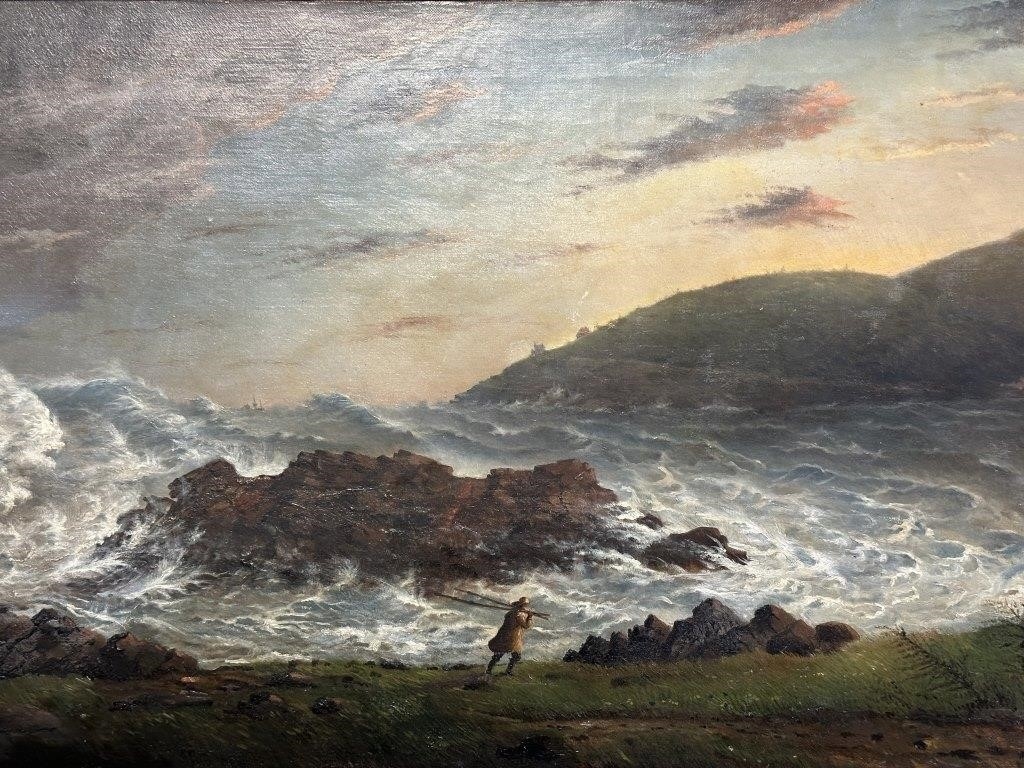 Artwork by Bloomfield Douglas, WILLIAM BLOOMFIELD DOUGLAS - CAPE BRETON, Made of newspapers