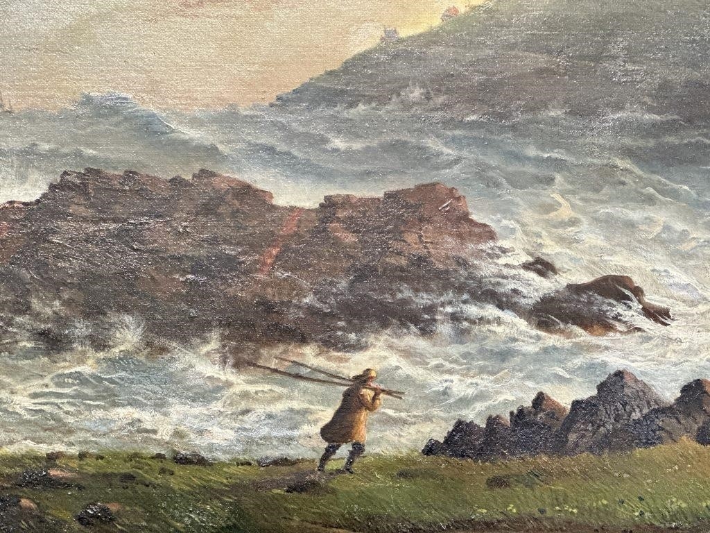 Artwork by Bloomfield Douglas, WILLIAM BLOOMFIELD DOUGLAS - CAPE BRETON, Made of newspapers