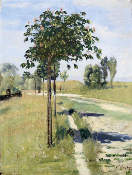 Blühende Kastanienbäumchen by Ferdinand Hodler, Circa 1890