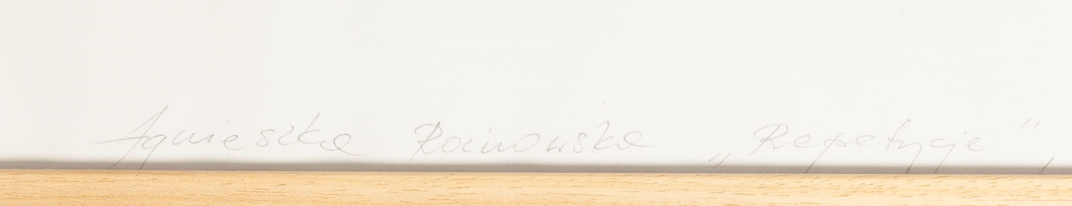 Artwork by Agnieszka Roznowska, Repetycje' (Repetitions, Made of aquatint