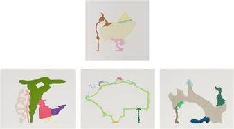 Wistful I, Wistful II, Wistful III, and Wistful IV - Monique Prieto