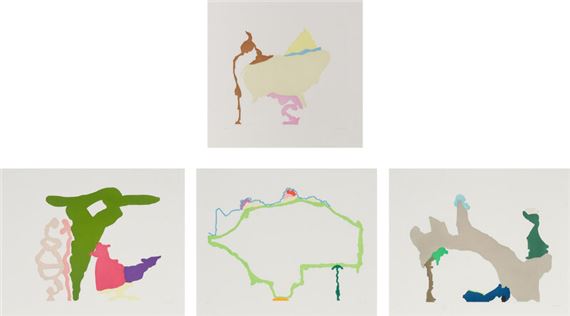 Wistful I, Wistful II, Wistful III, and Wistful IV - Monique Prieto